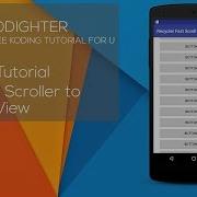 Android Studio Tutorial Add Fast Scroller To RecyclerView