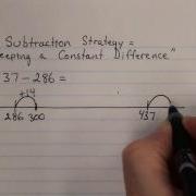 Subtraction Strategy Keeping A Constant Difference
