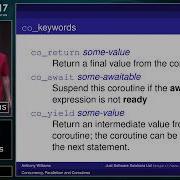 CppCon 2017 Anthony Williams Concurrency Parallelism And Coroutines