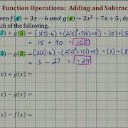 Ex 1 Function Arithmetic Addition And Subtraction