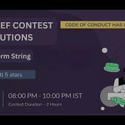 Transform String Problem 4 Solution CodeChef Starter 172 CodeChef