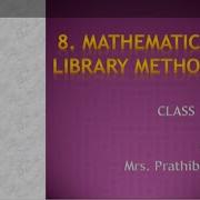 Java Mathematical Library Methods