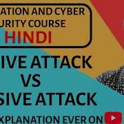 Active Attack Vs Passive Attack Ll Information And Cyber Security Course Explained In Hindi