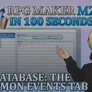 Database The Common Events Tab RPG Maker MZ In 100 Seconds