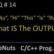 Printf Function In C Programming C MCQ 14