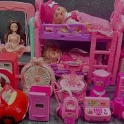 15 Minutes Satisfying With Unboxing Barbie Princess Pink House Rock Bed Play Set Review Toys ASMR