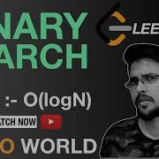 Binary Search LeetCode Solution O LogN Time Complexity Code Of Binary Search In Array