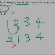 Wave Array Cracking Coding Interview Sort Concepts And Approach