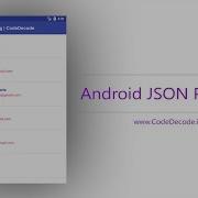 Android JSON Parsing Tutorial CodeDecode