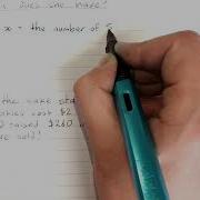 Setting Up Simultaneous Equations From Scenarios