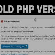 FIX Wordpress Old PHP Version Update Required Notice How To Change PHP Version
