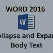 Word 2016 Expand Collapse Text How To Minimize And Maximize Sections Body Headings In MS