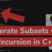 Generate Subsets With Recursion In C Code Tutorial