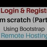 Php User Login And Registration Page Using Bootstrap 3 3 7 Part 2