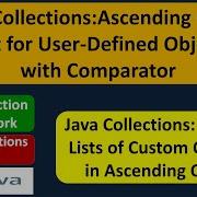 Java Collections Ascending Order Sort For User Defined Objects With Comparator