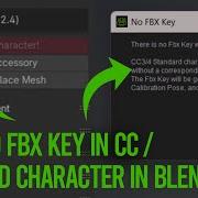 Fix No FBX Key Issue And Invalid Character Character Creator Blender Pipeline