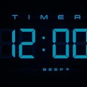 12 Minute Countdown Timer Digital Blue Clock With Beeps