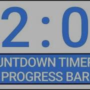 2 Min Countdown Timer W Progress Bar Timer Countdown