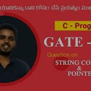 C Programming Question On String Constant And Pointers GATE 2015 Solution
