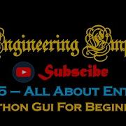 05 Entry Widget Python GUI Tkinter For Beginners All About Entry Widget