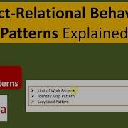 Object Relational Behavioral Patterns Explained