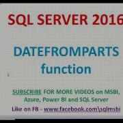 Datefromparts In Sql Sql Datefromparts Examples