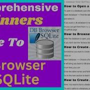 How To Use DB Browser For SQLite Absolute Beginners Guide