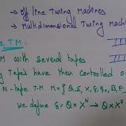 Variants Of TM MultiTape Non Deterministic Part 1 2 TOC Lec 92 Bhanu Priya