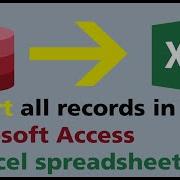 Export Microsoft Access Data To Excel In Seconds Easy Method