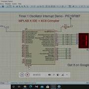 PIC16F887 Timer 1 Oscillator Interrupt Demo PIC Projects Mobile App