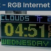 RGB Internet Clock ESP32 32x64 RGB Matrix Panel