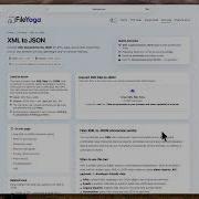 How To Convert XML To JSON