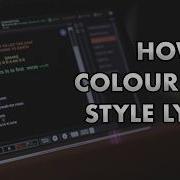 Using The Inline Editor To Colour And Style Your Lyrics In AudioCue