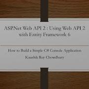 Part1 Create ASP Net Web API 2 Project Using Entity Framework