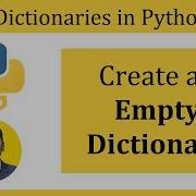 Create An Empty Dictionary In Python