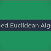 Extended Euclidean Algorithm C Implementation