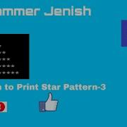 C Program To Print Star Pattern 3 With Source Code Programmer Jenish