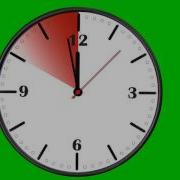 Clock Time Laps 10 To 12 Clock 20 Sec Animation On Green Screen Free Use