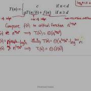 Divide And Conquer Part 3 Master Theorem