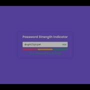 Password Strength Checker With HTML CSS JavaScript