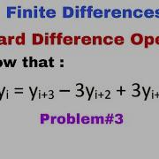 48 Forward Difference Operator Problem 3 Finite Differences