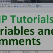 Basic PHP Tutorial 4 Variables And Comments