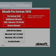 Absoft Pro Fortran 2013 Windows Installation