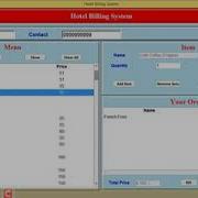 Hotel Billing System Project In Python Demo