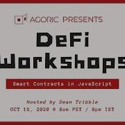 DeFi Workshops Smart Contracts In JavaScript