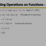 Arithmetic Operations On Functions With 6 EXAMPLES