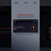Portfolio Website With Glowing Logo Profile Picture HTML CSS Tutorial MZCode01 Css Shorts