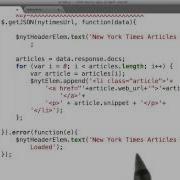 Error Handling With NY Times Intro To AJAX