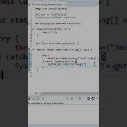 User Defined Custom Exception In Java Create A Custom Exception Java Shorts Exceptionhandling