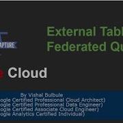 BigQuery Federated Queries And External Tables